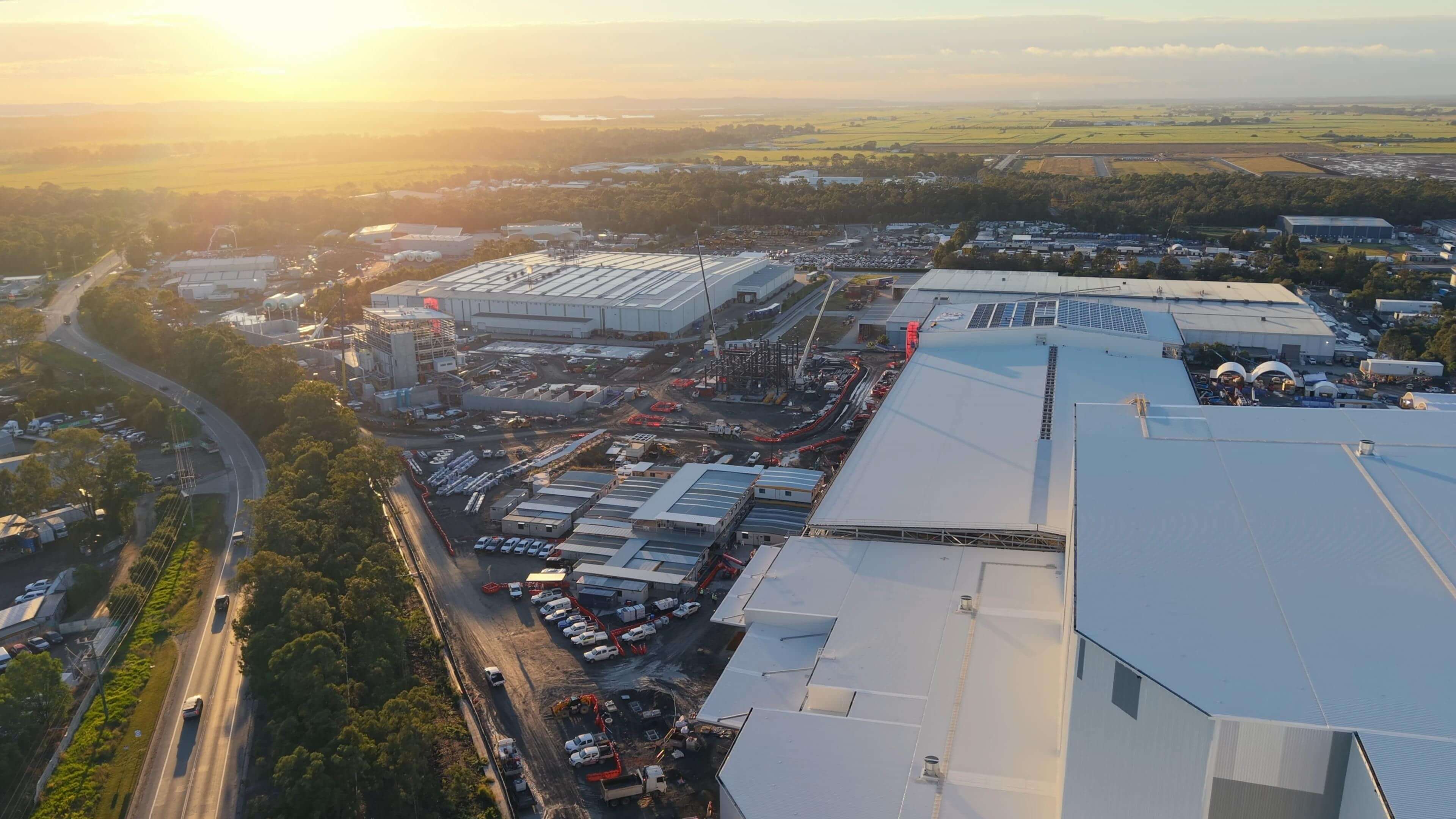 Aerial image of Yatala construction site