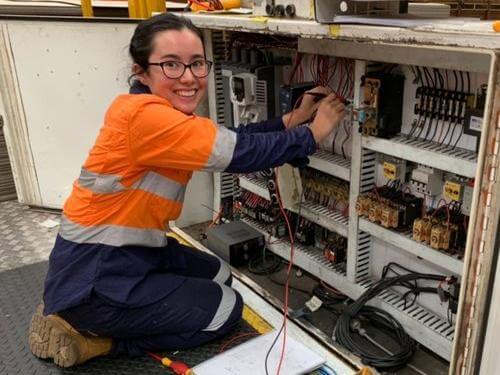 Mia Goss, Electrical Apprentice at Visy Board Smithfield