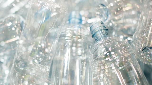 Pile of PET bottles