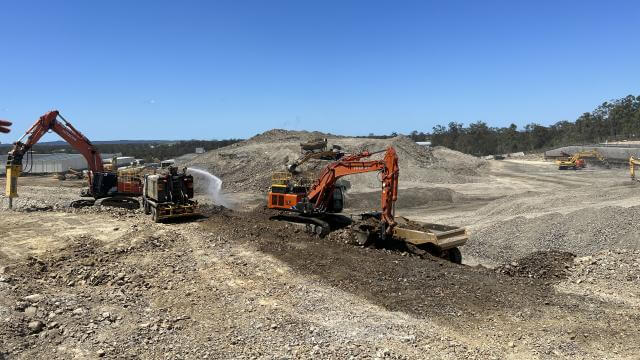 Construction site in Yatala