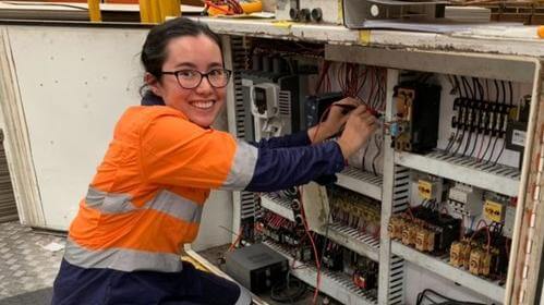 Mia Goss, Electrical Apprentice at Visy Board Smithfield