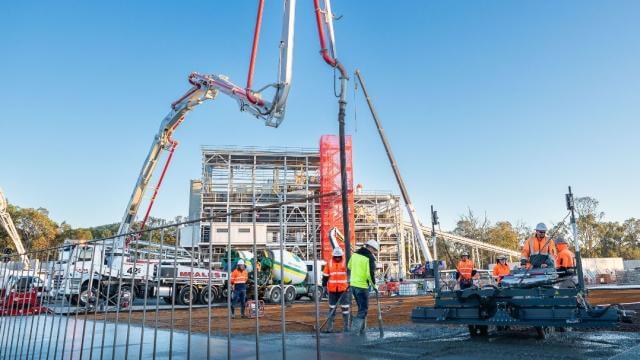 Foundation being laid at our glass facility in Yatala