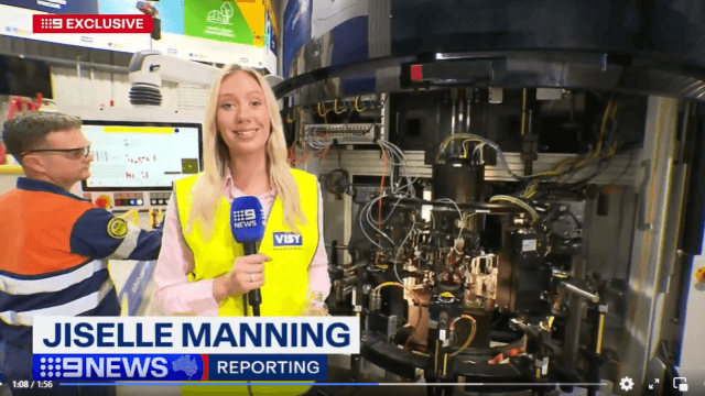 Nine News reporter Jiselle Manning in a screenshot from a video feature on Nine News.