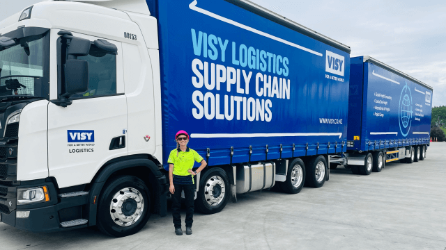 “Challenges only make me a better driver,” Haley, Visy truck driver