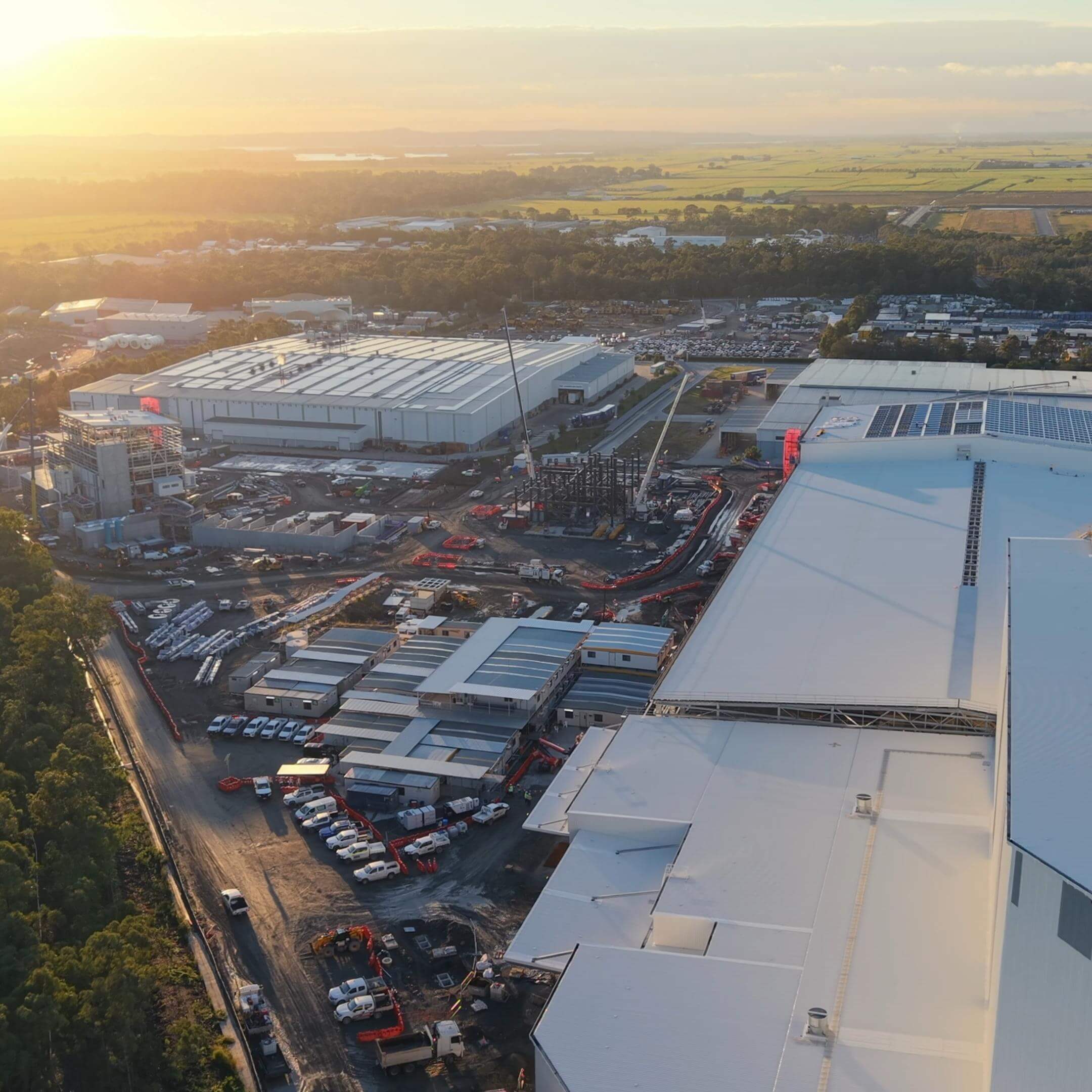 Aerial image of Yatala construction site